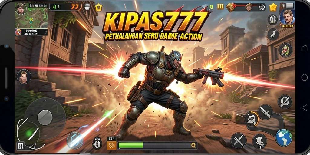 Tampilan gameplay KIPAS777 yang penuh aksi dan seru.