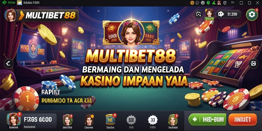 Screenshot gameplay MULTIBET88 menunjukkan keseruan mengelola kasino.