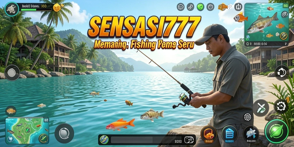 Screenshot SENSASI777 menampilkan gameplay Fishing yang seru
